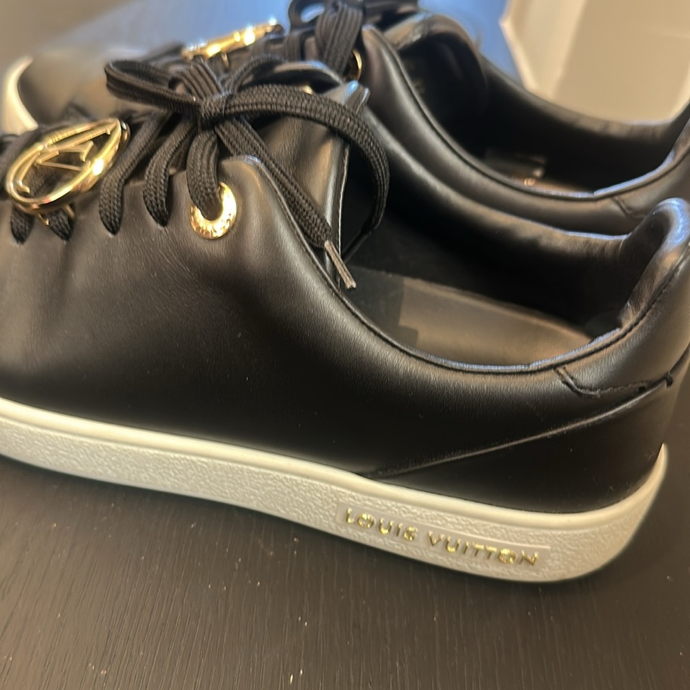 Louis Vuitton Black and Gold Sneakers - Picture 2 of 5